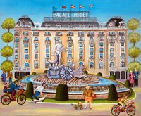 Espa&ntilde;a - Amalia Fernandez de C&oacute;rdoba - Fuente de Neptuno